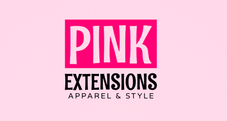 Pink logo design for apparel