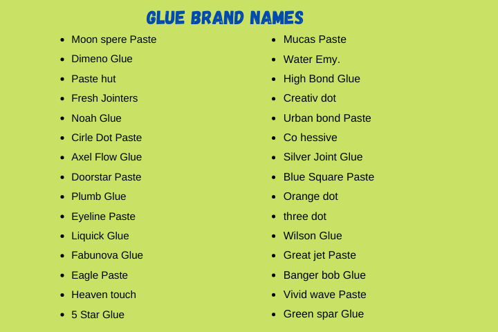 Glue Brand Names