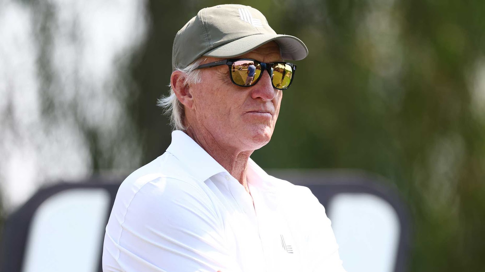 Greg Norman in Hong Kong for this week's LIV event.