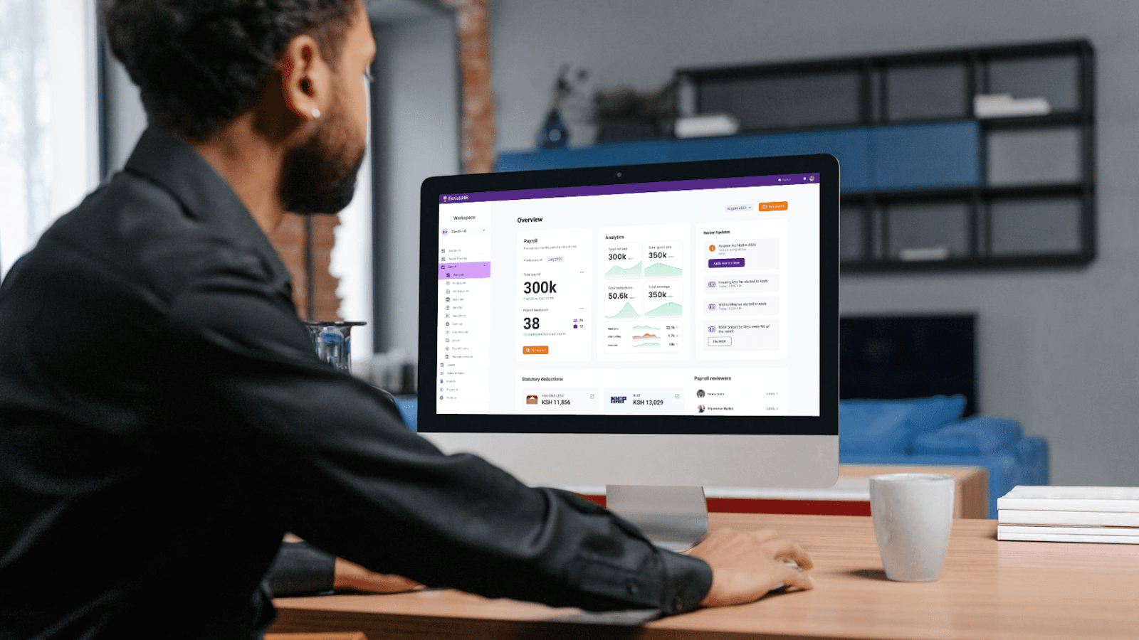 ElevateHR Payroll System Dashboard