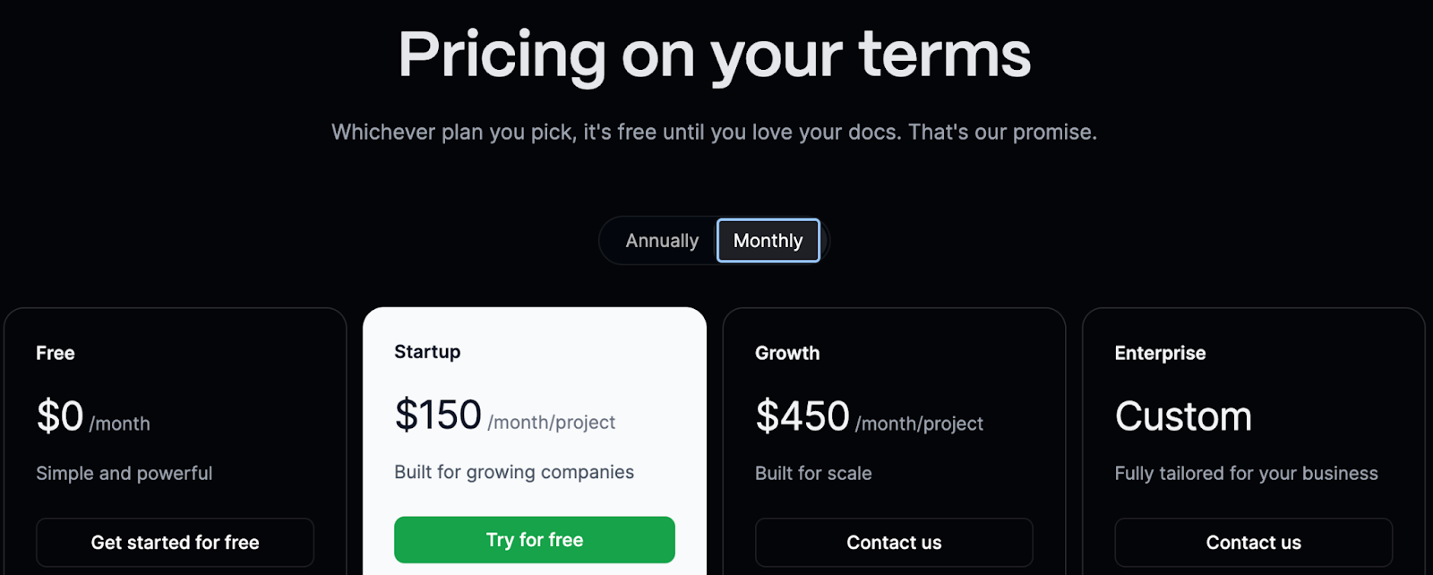 Mintlify pricing