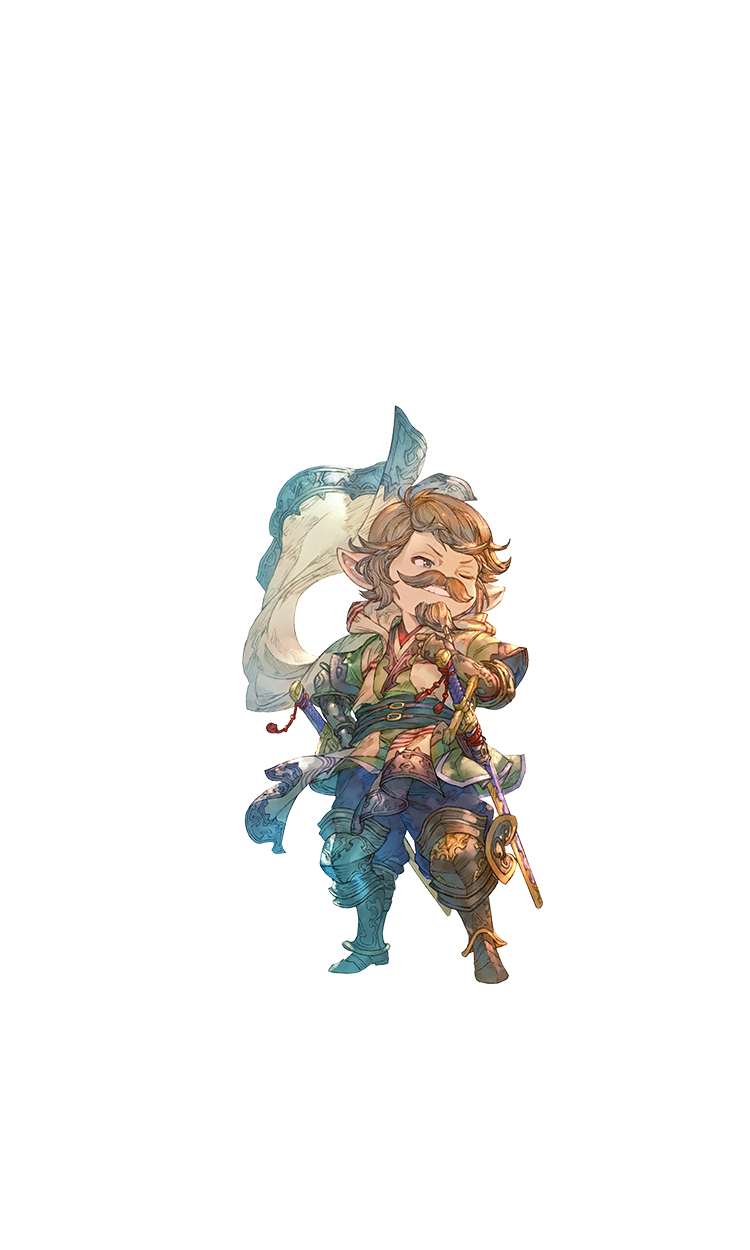 A promotional image of the character Yodarha from Granblue Fantasy: Relink. 