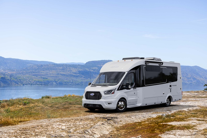 5 Best Class B RVs that Sleep 4 People Leisure Travel Vans Wonder Rear Lounge exterior