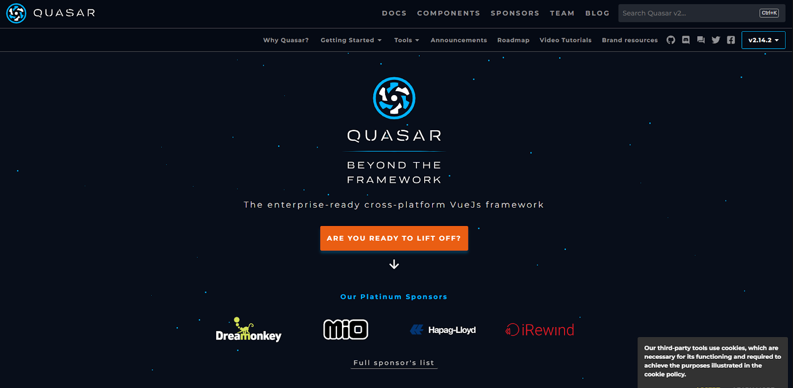 Quasar js frameworks
