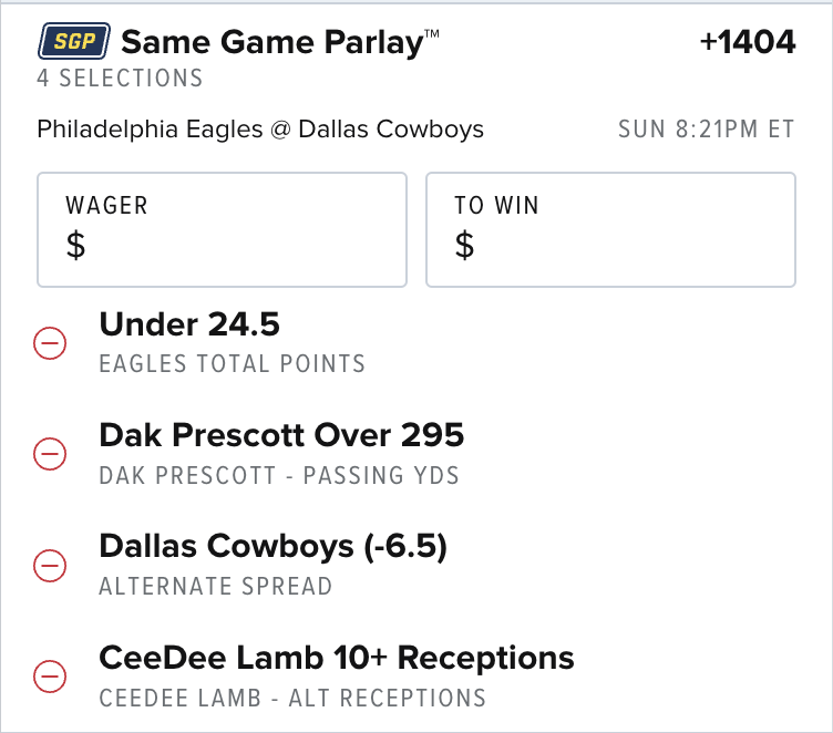 Same-Game Parlay