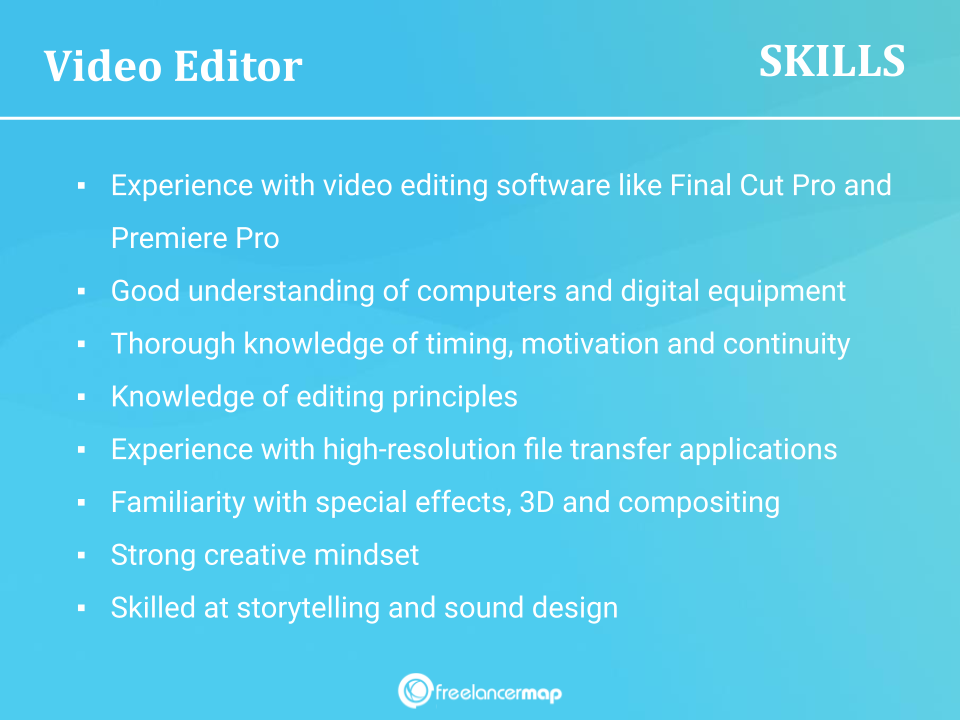 Skills Of A Video Editor