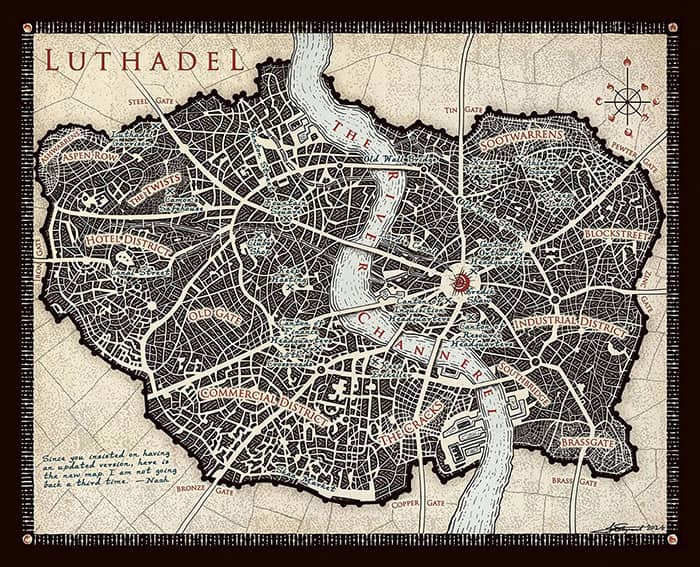 Luthadel Map The Final Empire Review