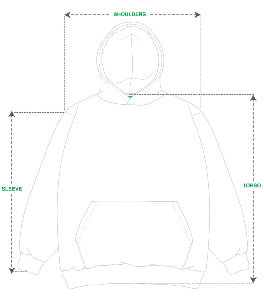 Cordless Hood Size Guide Vector