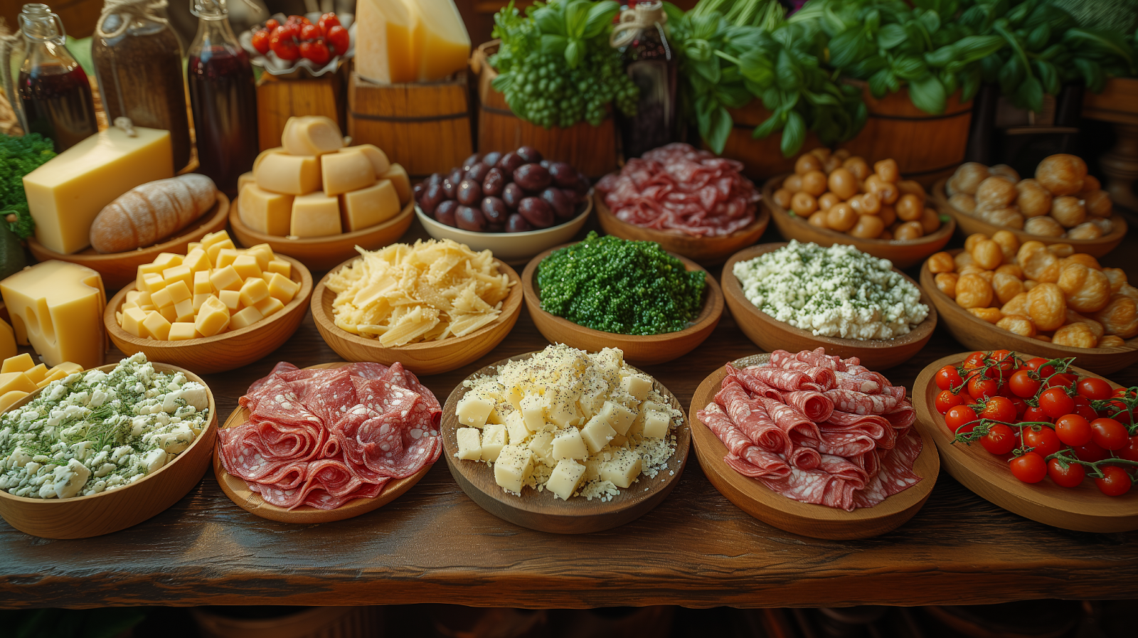 Common ingredients of Bolognese cuisine