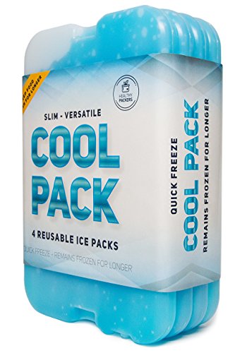 3.น้ำแข็งเจลแบบพกพา Healthy Packers Ice Packs for Lunch Box or Cooler Bag