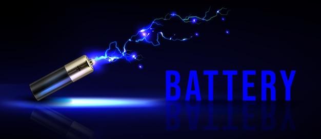 Free vector realistic battery background