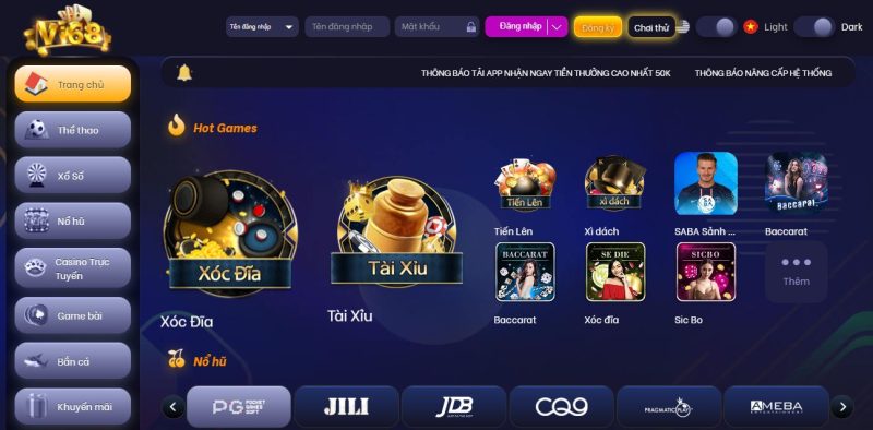 Vi68 - trang web cá cược trực tuyến uy tính hàng đầu Châu Á