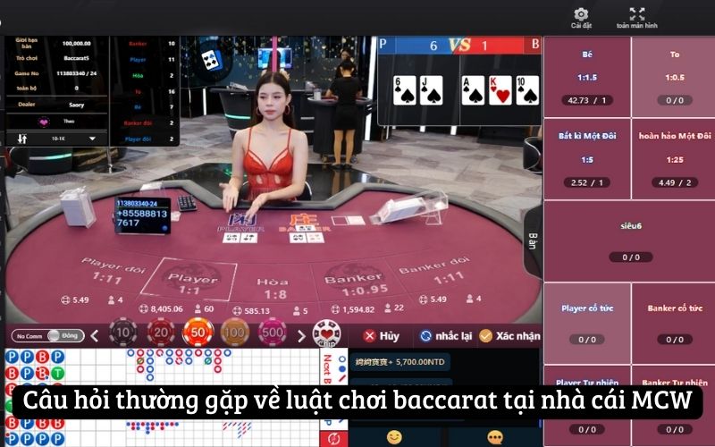 Câu hỏi thường gặp về luật chơi baccarat tại nhà cái MCW