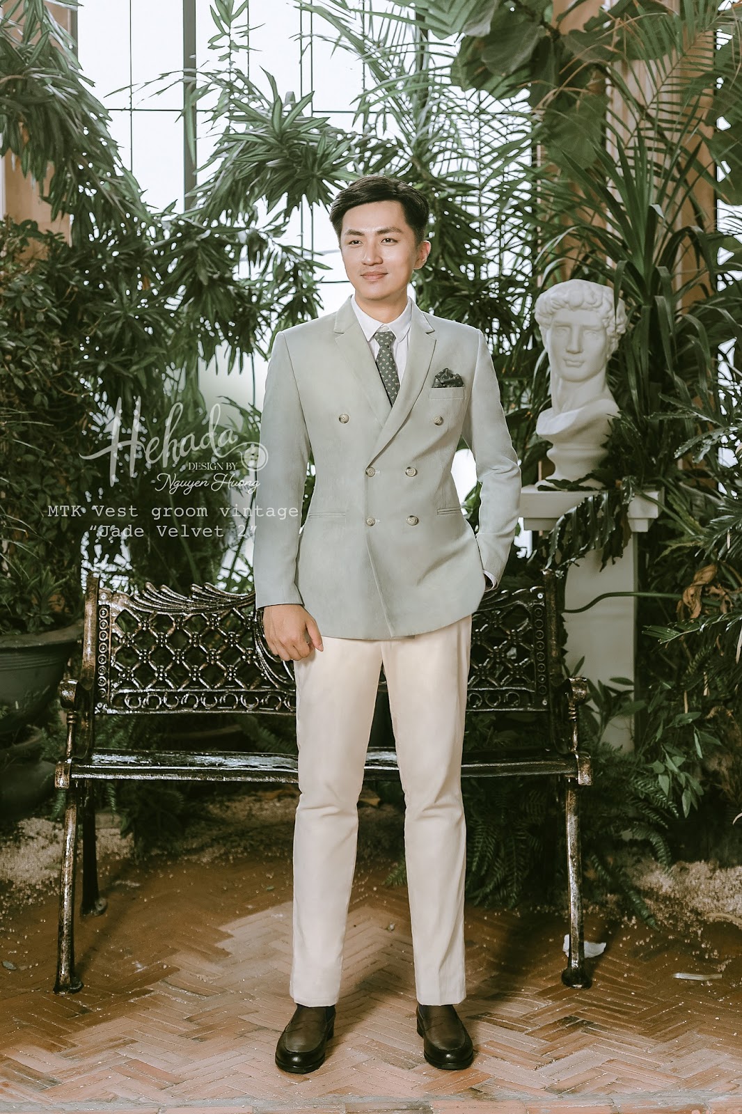 Vest The Jade Velvet cho chú rể