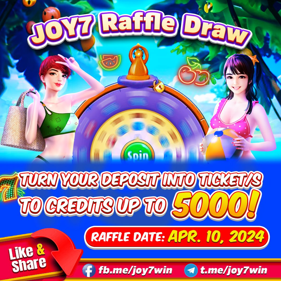 JOY7 Raffle draw ay salihan sa April 10, 2024