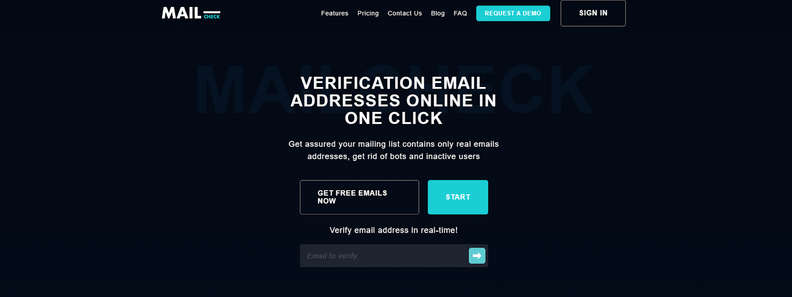 mailcheck homepage