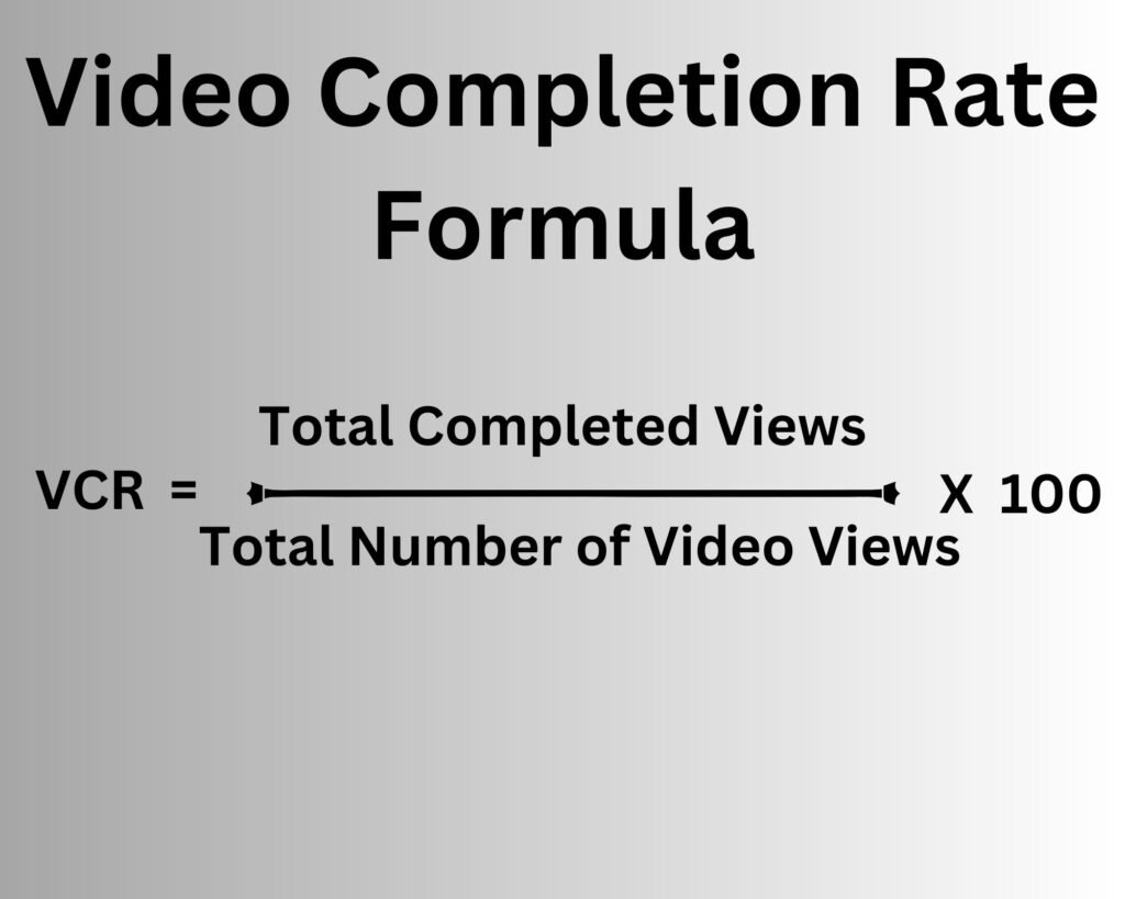 Video Completion Rate Formula