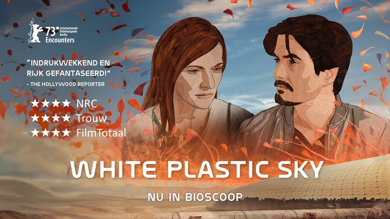 White plastic sky movie poster