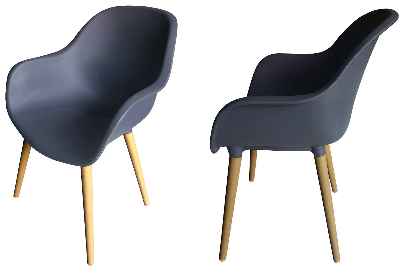 Ghế nhựa chân gỗ - một thiết kế đơn giản nhưng vô cùng sang trọng