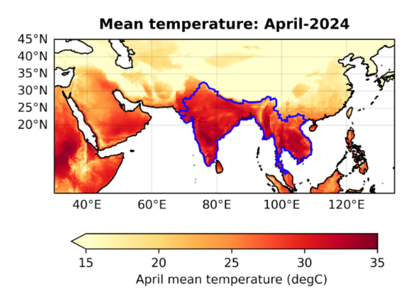 April mean temperature
Source: WWA