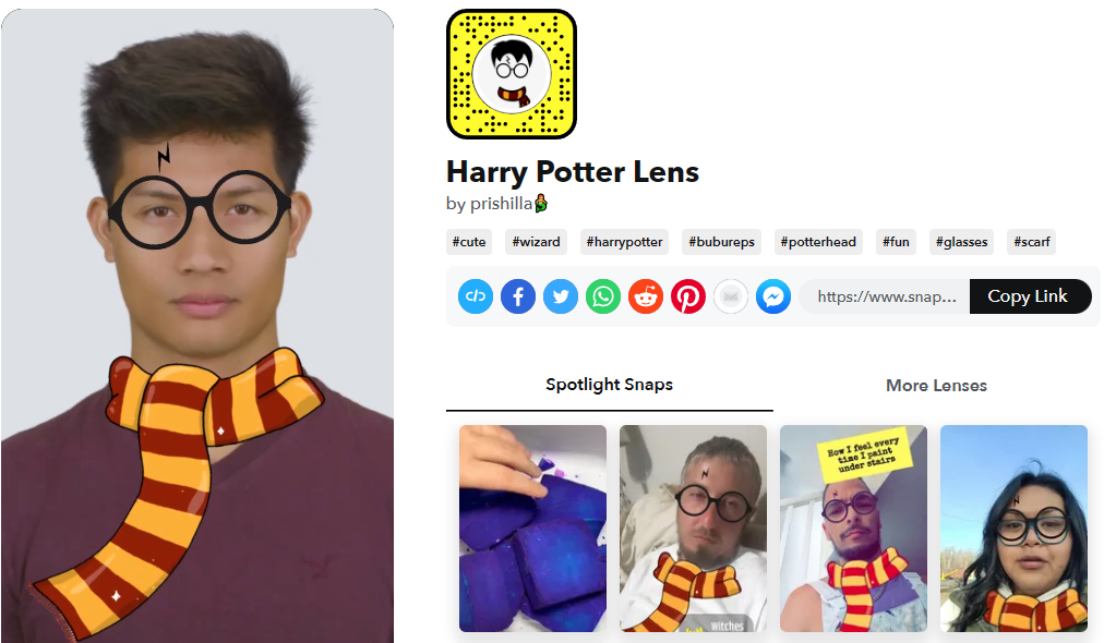 Harry Potter Filter in Instagram