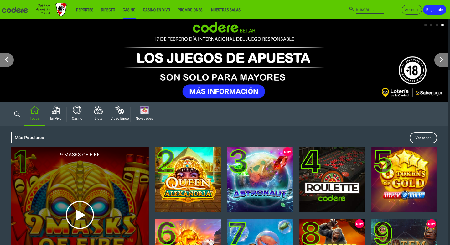 codere casino argentina