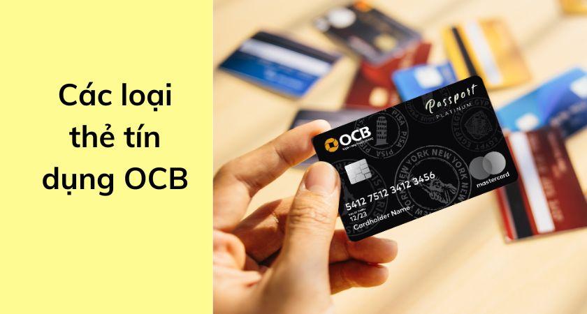 Các loại thẻ tín dụng OCB