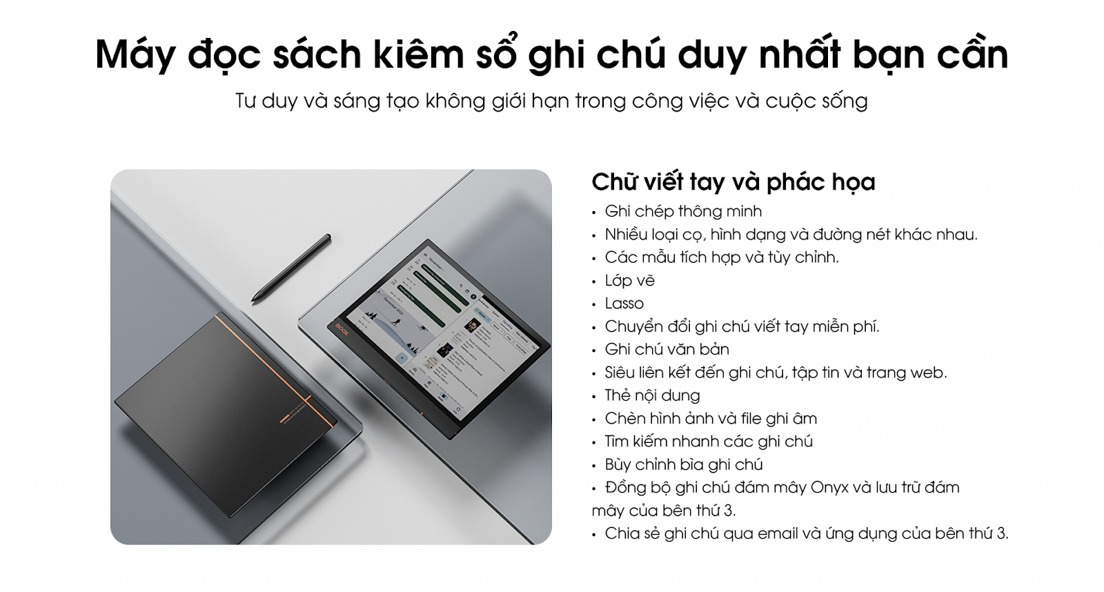 Sáng tạo không giới hạn với Boox Note Air3