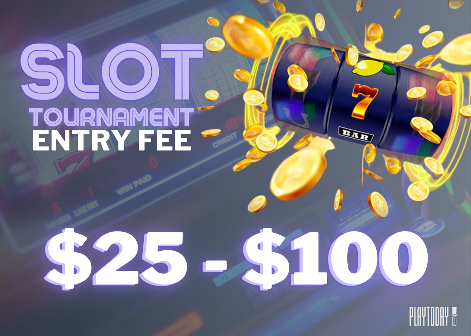 Infographic about slot tournament entry fee