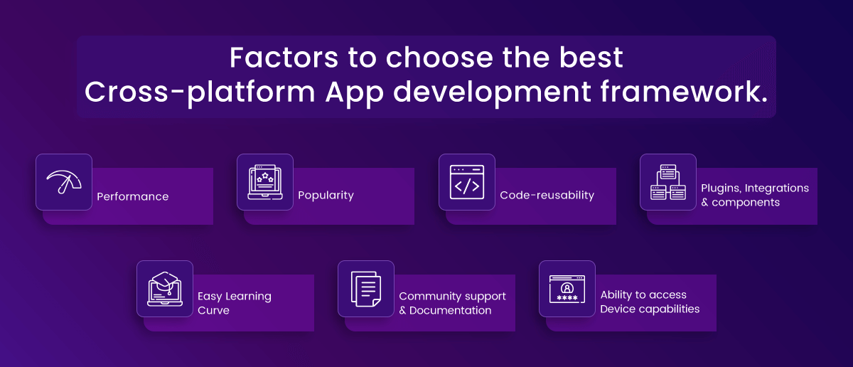 Factors to choose the best cross-platform app development framework