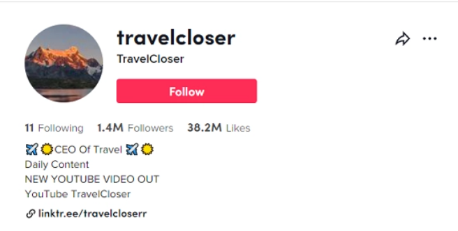 Travel-TikTok-bio