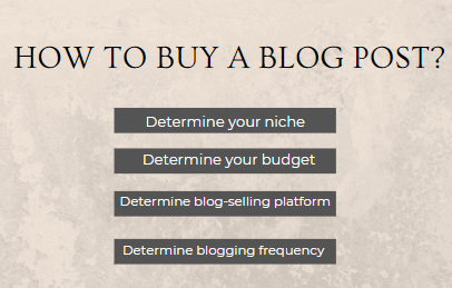 4 Factors to Determine Before Buying a Blog Post