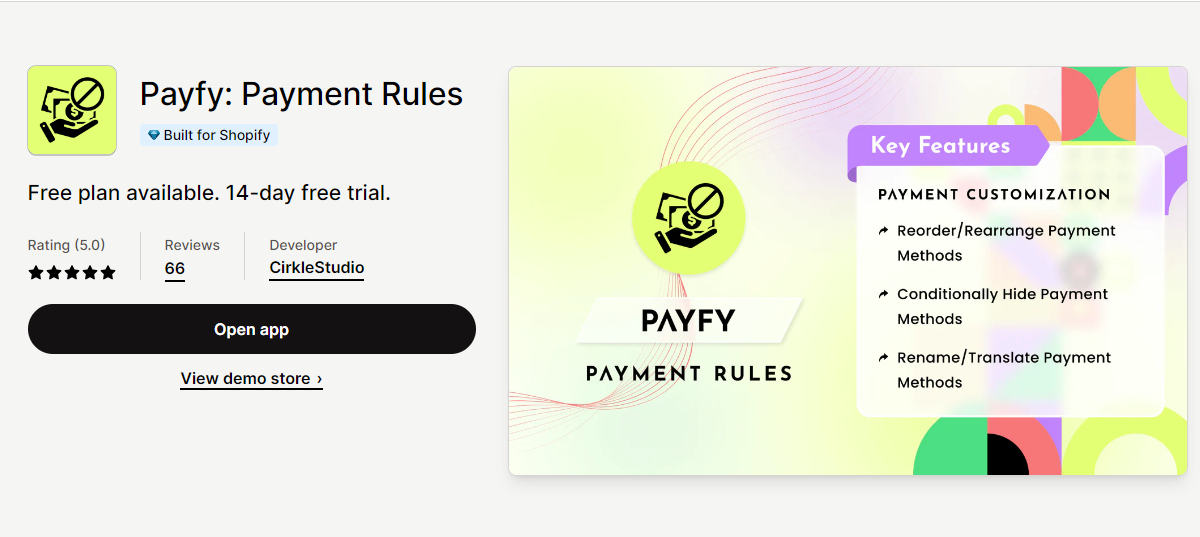 Payfy: Payment Rules 