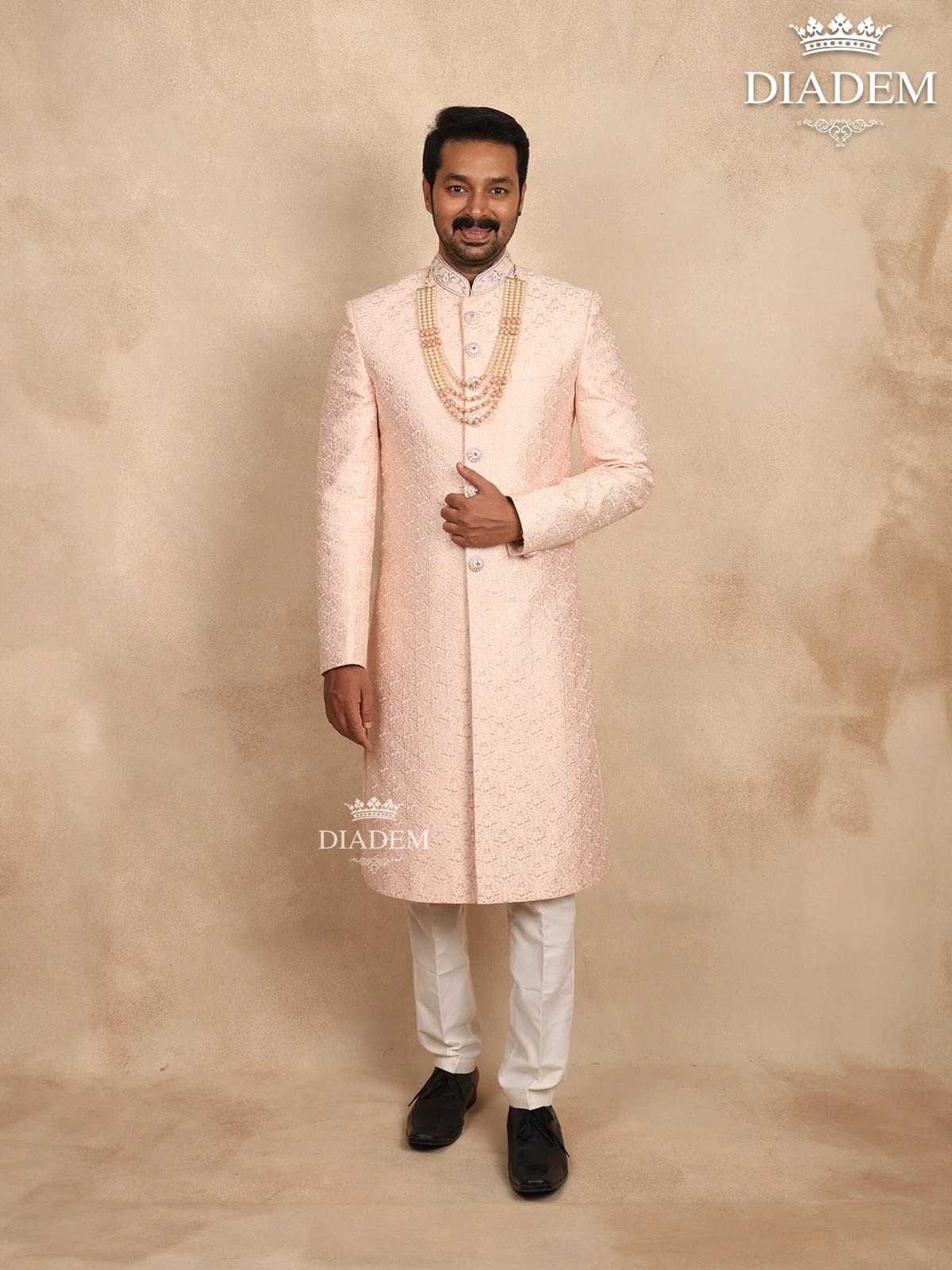 Silk Sherwani Indian Wedding Outfit for Men
