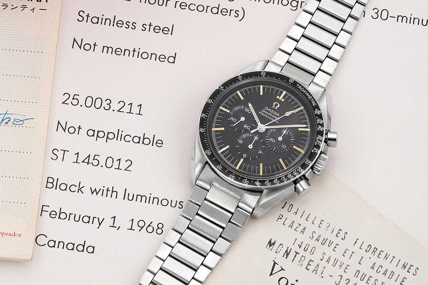นาฬิกา OMEGA Speedmaster Professional Ref. 145.012