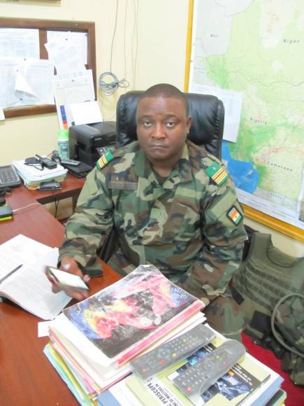 Colonel Major Moussa Salaou Barmou, Regionalkommandeur für die Stadt und die Region Diffa