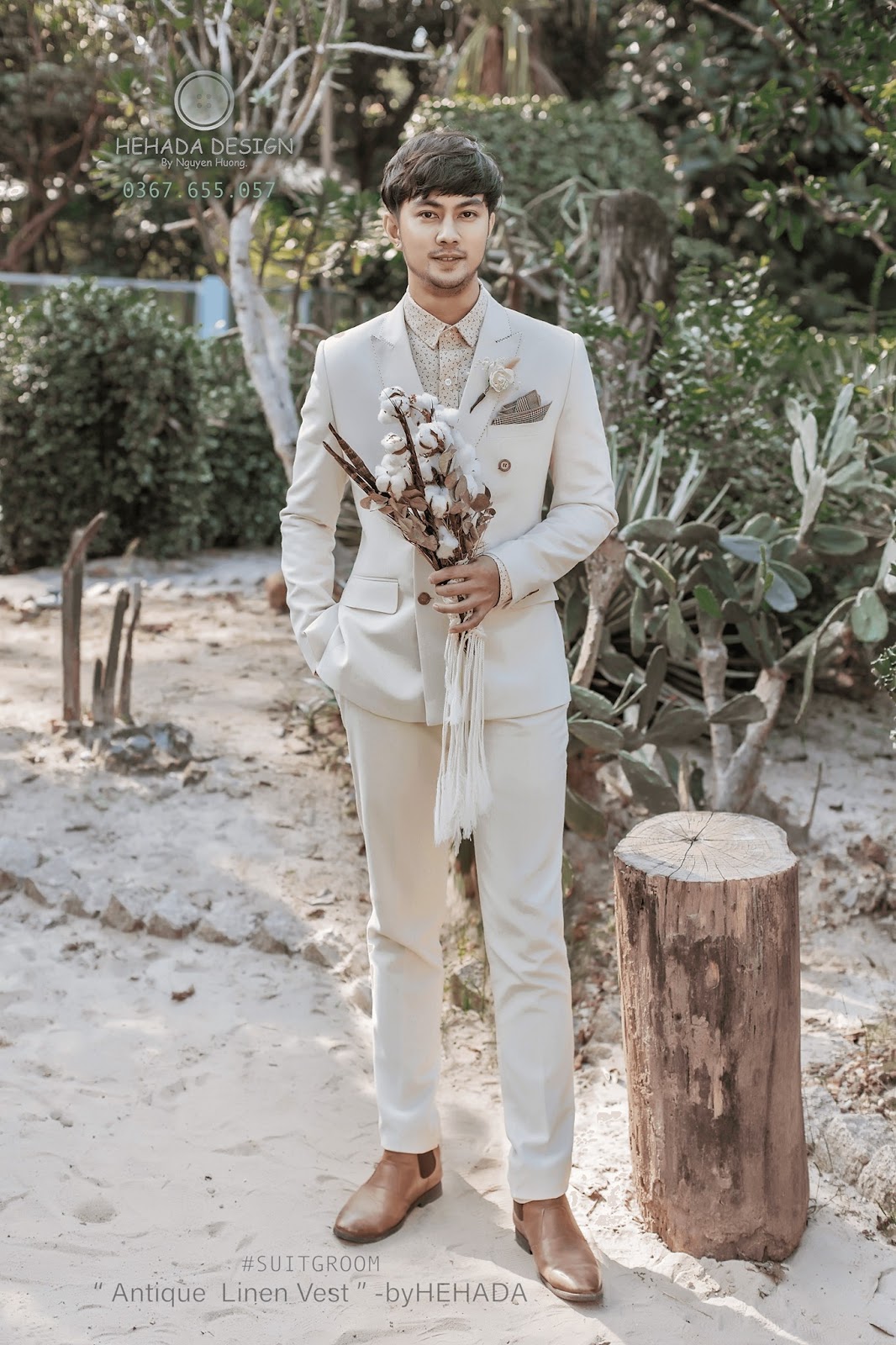 Bộ suit Antique Linen nhà He