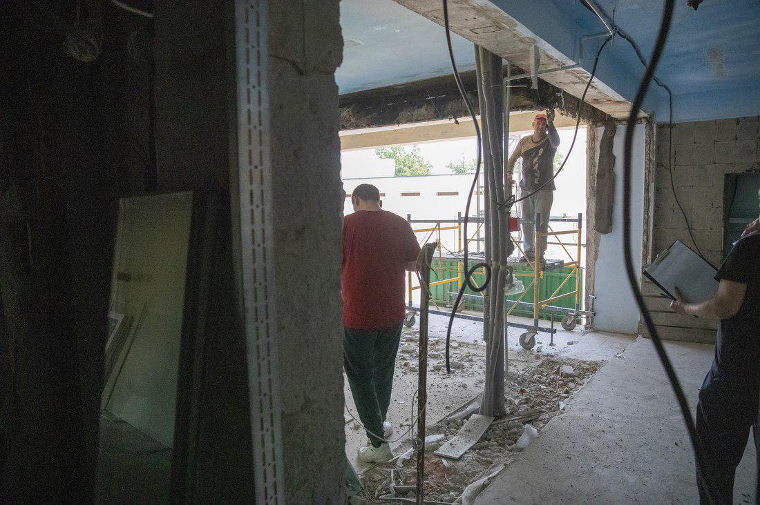 Ремонт у Київському госпіталі ветеранів війни