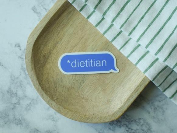 Dietitian Typo Correction Sticker Dietitian Gift Funny RD image 1