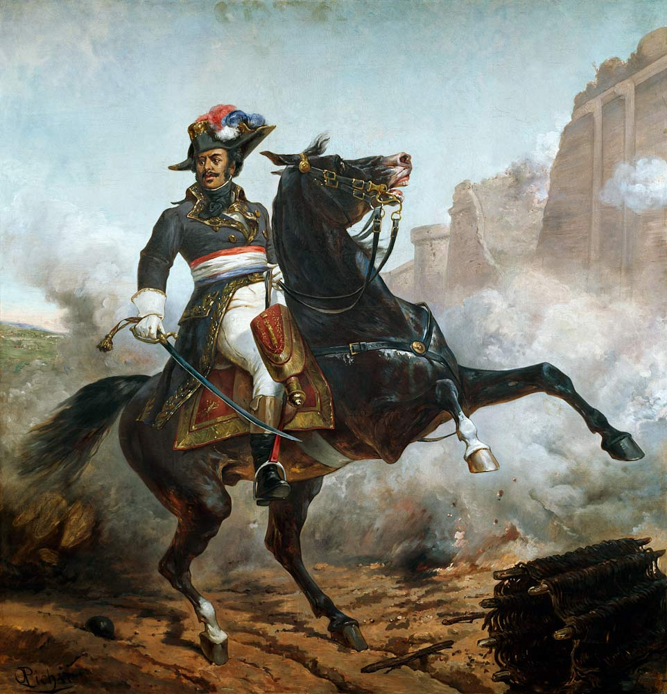 Le général Alexandre Davy de La Pailleterie, vue d'artiste d'Olivier Pichat, après 1883.
