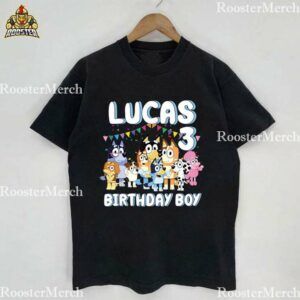 Bluey Birthday Boy Shirt, Bluey Family Birthday Shirts Tan / 3X-Lg Unisex Adult