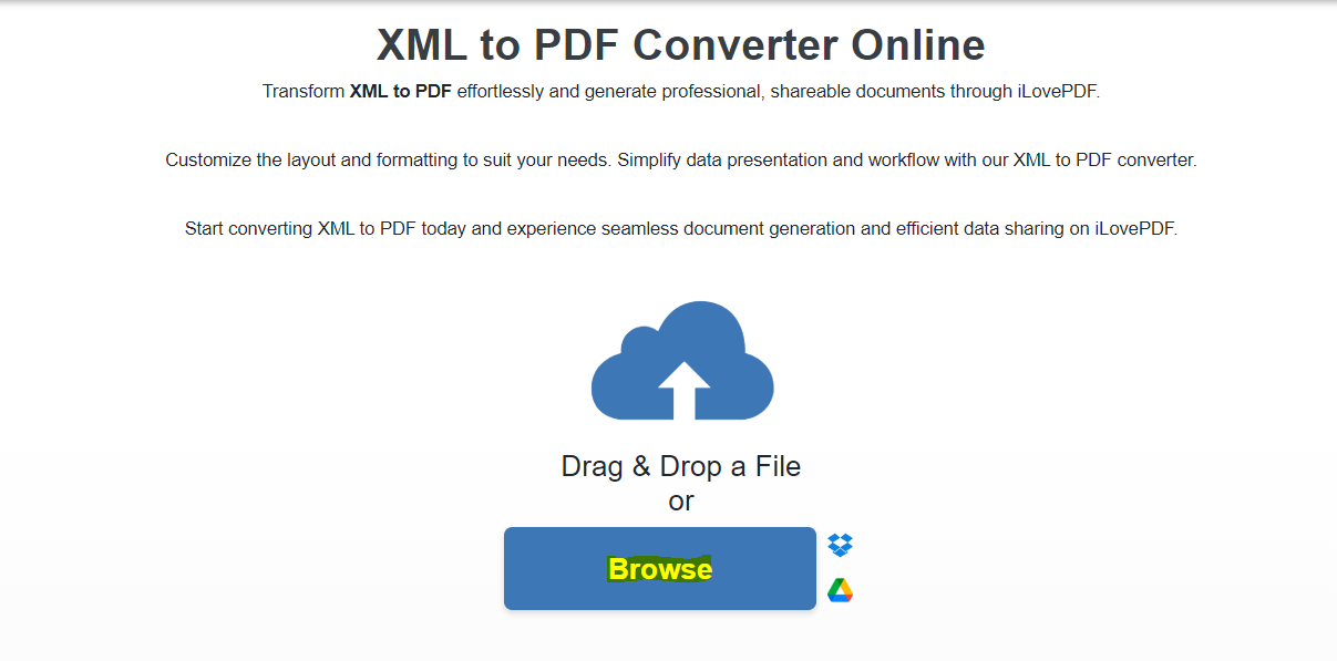 XML To PDF