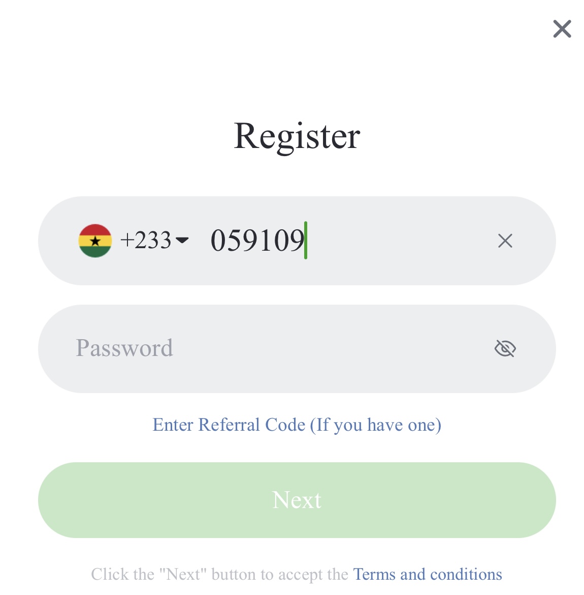 Bangbet registration form 