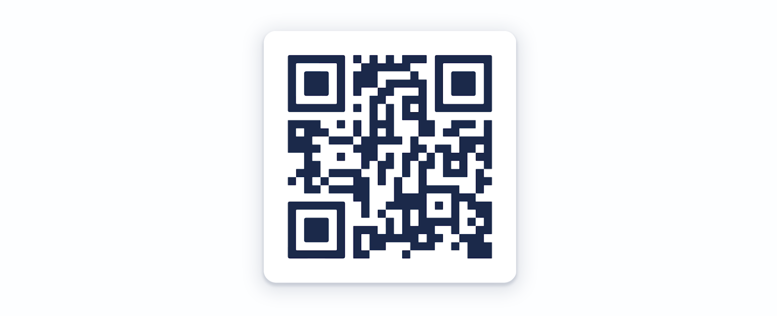 An example of a QR Code with basic structure