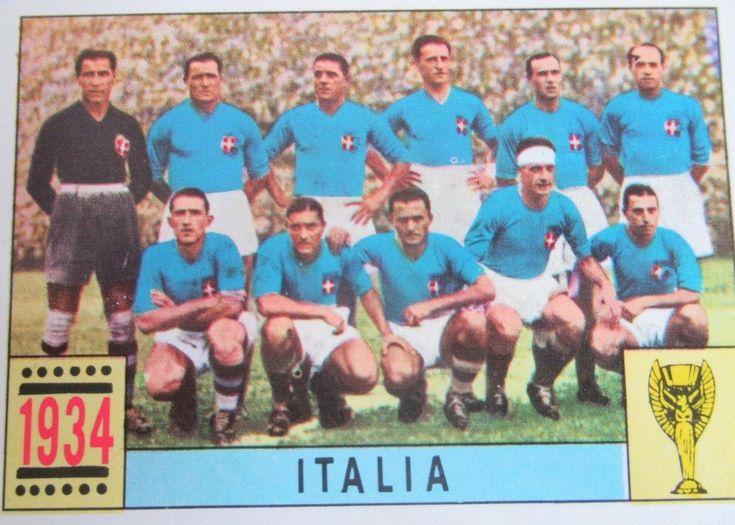 Italy team card for the 1934 World Cup Finals. | Copa do mundo, Futebol,  Fifa