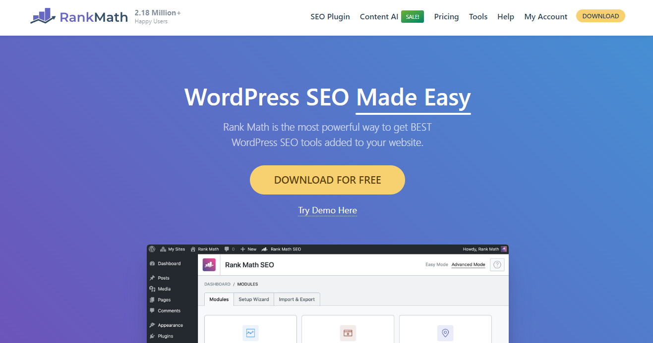 WordPress SEO Made Easy with RankMath