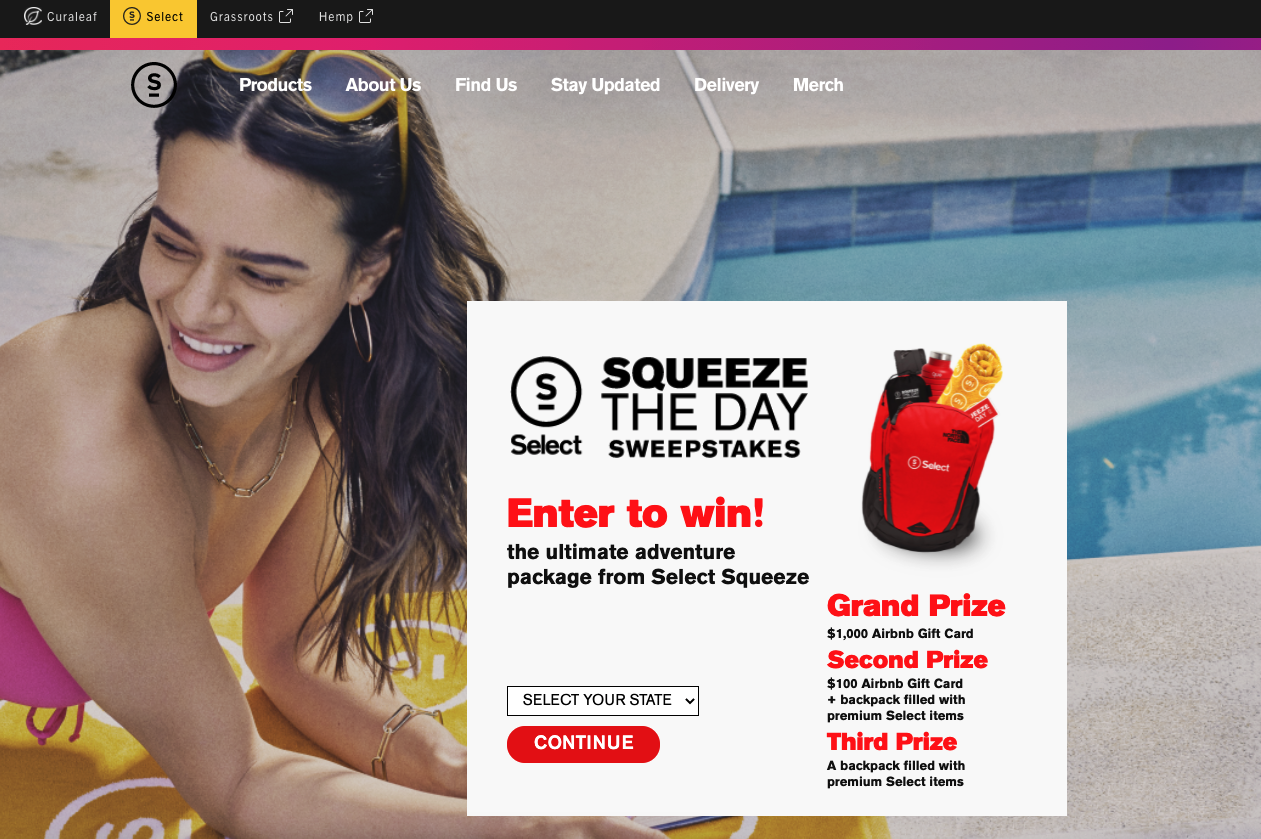 sweepstakes advertising a prize for $1000 airbnb giftcard