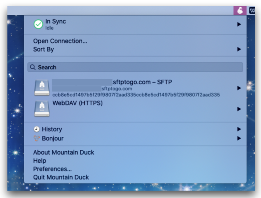 mountain duck sftp integration