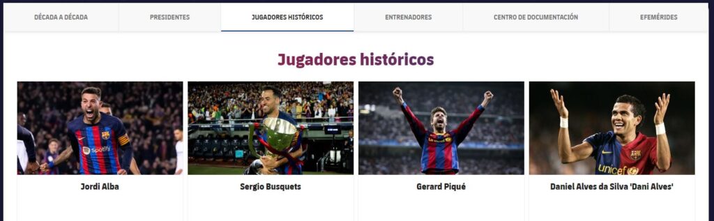 Dani Barcelona Jugadores Histporicos