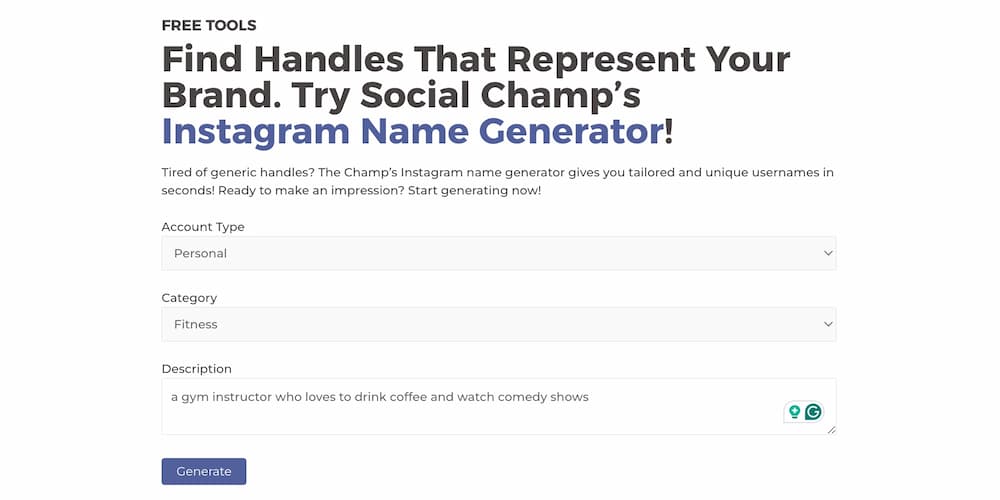 7 FREE Instagram Name Generators to Get Unique Handles (2024)